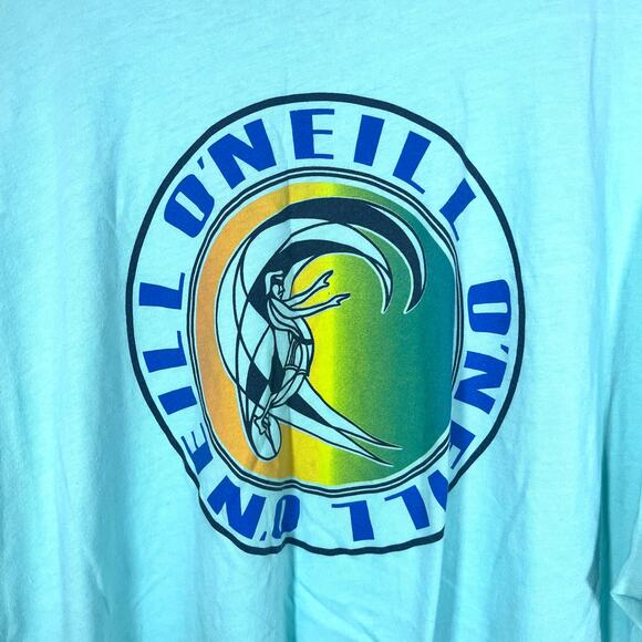 Men's Aqua Long Sleeve Tee - Picture 7 of 9